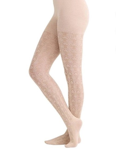 Joyspun Women's Oatmeal Heather Soft Fashion Pointelle Crochet Tight Size Small - 第 1/2 張圖片