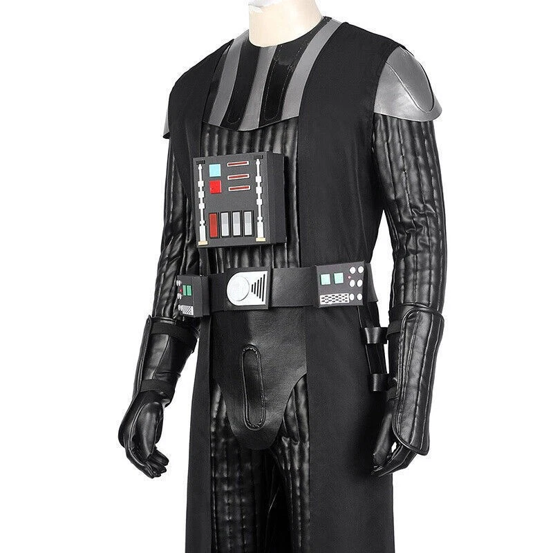 Star Wars Darth Vader Outfit Accessories Mens Halloween Cosplay Costume Full Set - Image 2 of 4