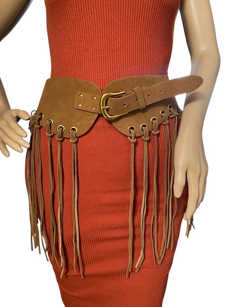 Brand new Zara Bohemian Beaded Belt with Tassels Zara Limited Edition Studded Tassel Sash Belt Black Gold W32  main image 2