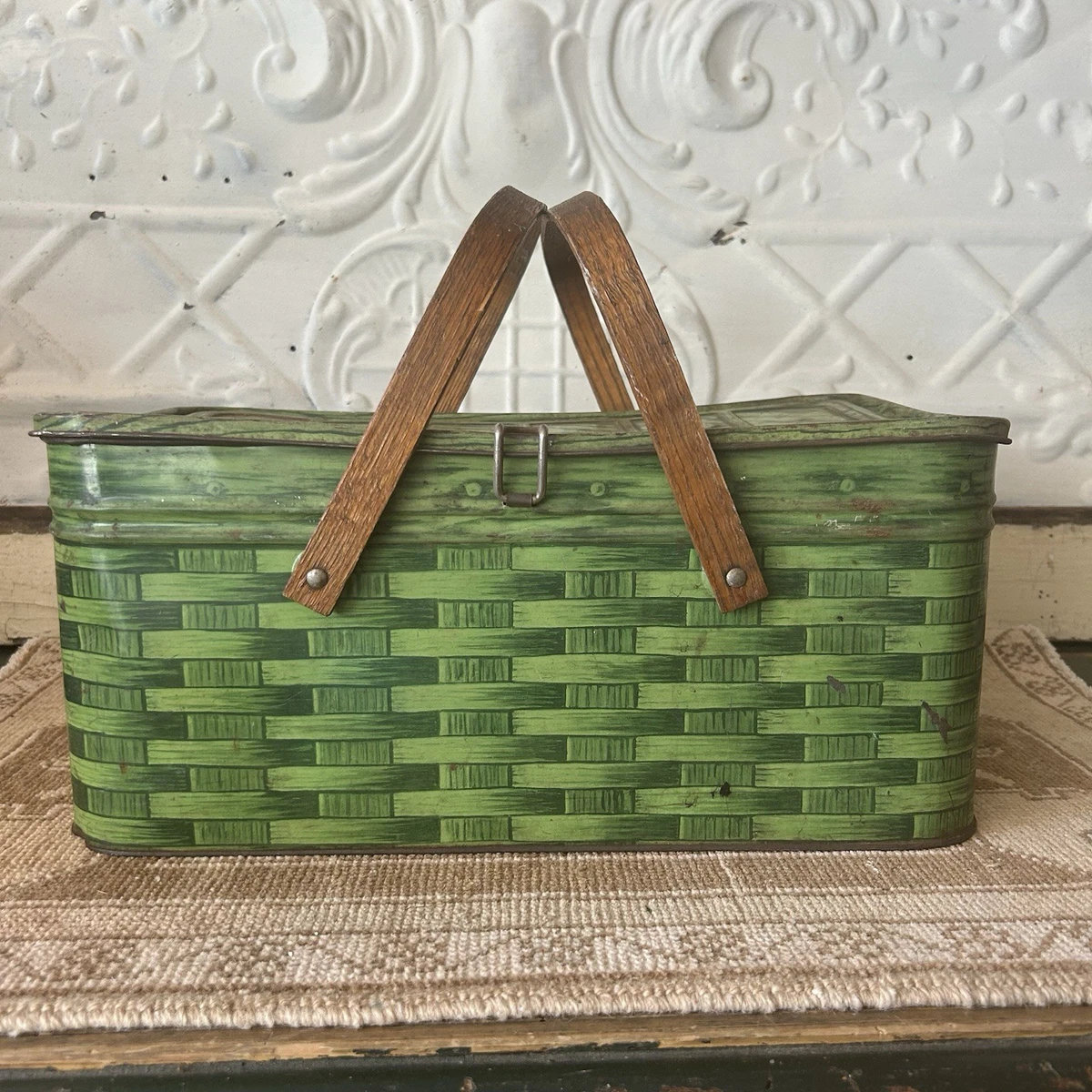 7/19迄のタイムセール！ヴィンテージ・トフィー缶バスケット 25+ Basket Collectible Tin Metalware for sale | Updated Oct 2026