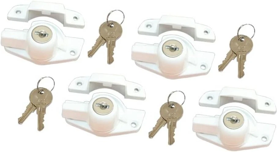 Die Cast Keyed Sash Lock, Child-Proof Security, 2 Pack - Image 3 of 4