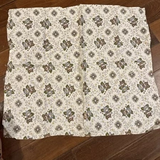 VINTAGE  FLORAL OPENED FLOUR SACK 17.5 X  20