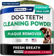 Advanced Dog Dental Powder Breath Freshener, Dog Teeth Cleaning, Bad Breath