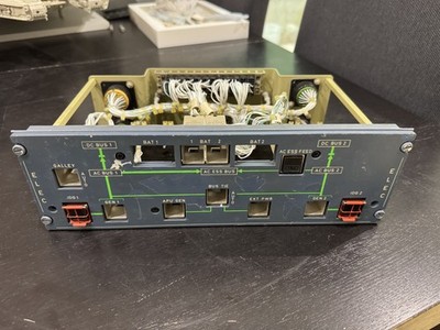 Airbus A320 Cockpit Panel 35VU ELEC Electric Control mit 3 Original-Tastern OEM