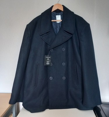 MFH Max Fuchs US Pea Coat Dark Navy Blue XL