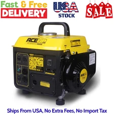 Aceup Energy 1,200W Gas Powered Generator, Small Portable Generator for Home Use
