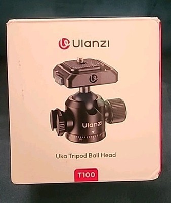 Ulanzi T100 Ball Head Tripod BallHead Mount 1/4 & 3/8'' (Open Box)