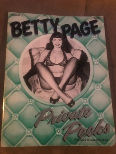 Vintage Pin-Ups BETTY PAGE - PRIVATE PEEKS! Volume 3 - 1979