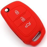SchlüSselhüLle HYE Rot Silikonschutz AutoschlüSsel Cover Fernbedienung Silikon