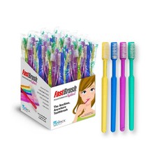 Fast Brush Pre-Pasted Disposable Toothbrushes Box of 100 