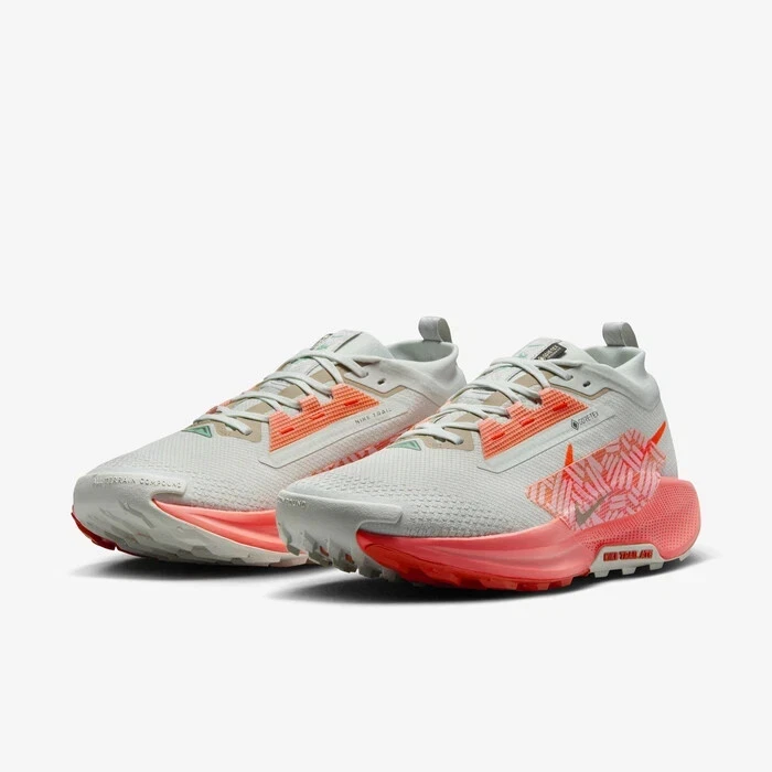 Nike Pegasus Trail 5 GTX Light Silver Hyper Crimson Nby FQ0908-004 sz 13 Men's