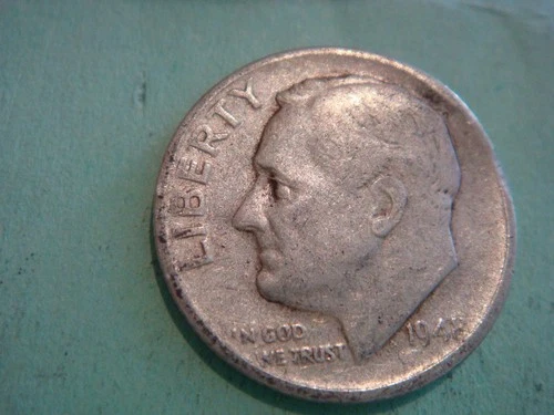 1948 S Roosevelt Dime Semi Key Date Silver album filler, actual coin in photo