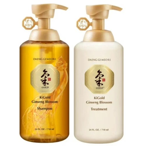 Daeng Gi Meo Ri Ki Gold Ginseng Blossom Shampoo and Treatment Set 24 fl oz x 2