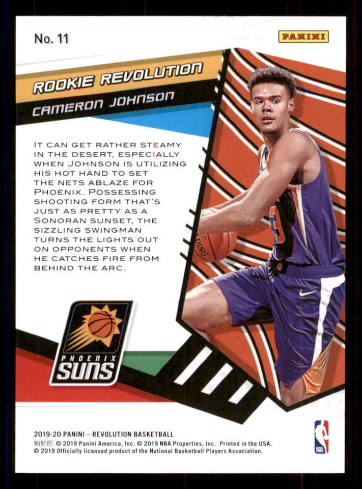 2019-20 Panini Revolution Rookie Revolution #11 Cameron Johnson - Image 2 of 2
