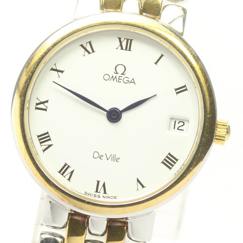 OMEGA De Ville Date White Dial Quartz 
