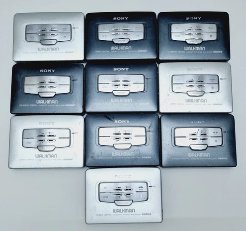 10X Vintage Sony Walkman job lot of 10 unit - For Parts Only