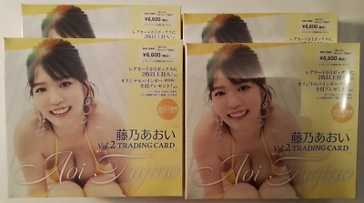 Fujino Aoi Vol.2 Trading Card Box 4 Box Set Sealed Gravure Idol