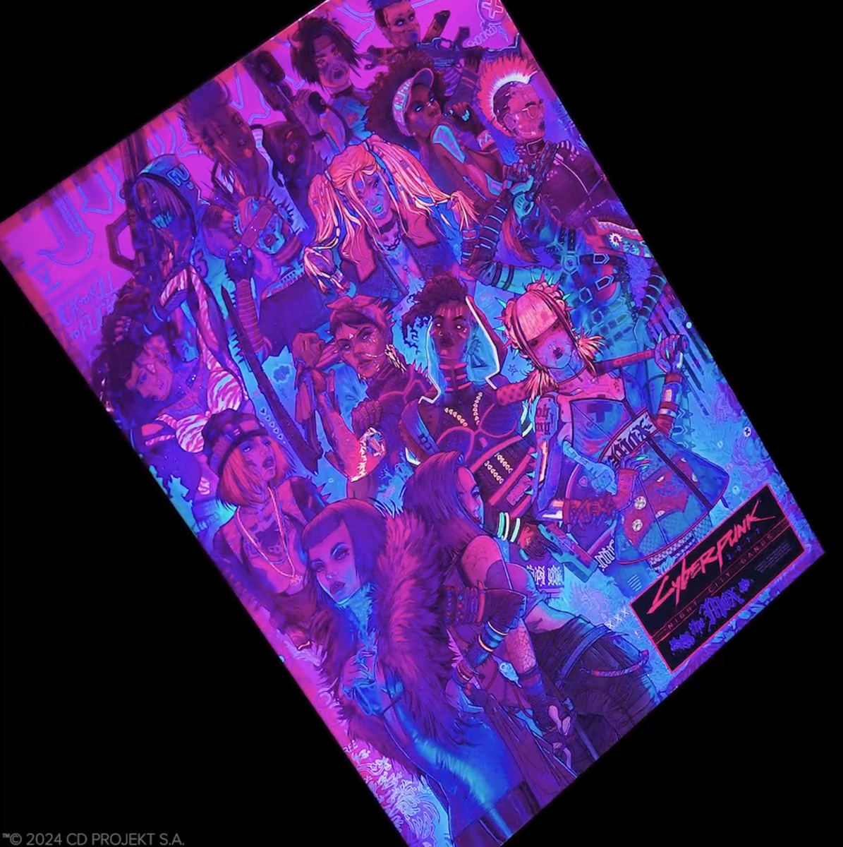 Displate Limited Edition 'Meet The Mox' - Cyberpunk 2077 - Poster Métal