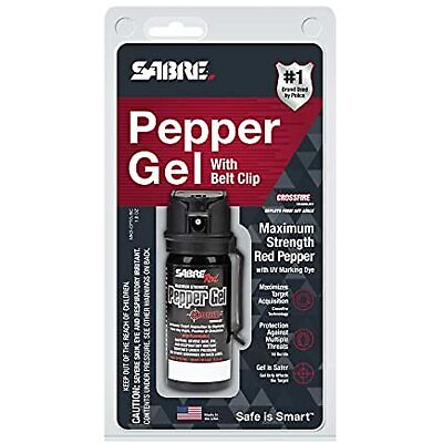 Buy SABRE Crossfire Pepper Gel, Maximizes Target Acquisition, Deploys At Any Angle,