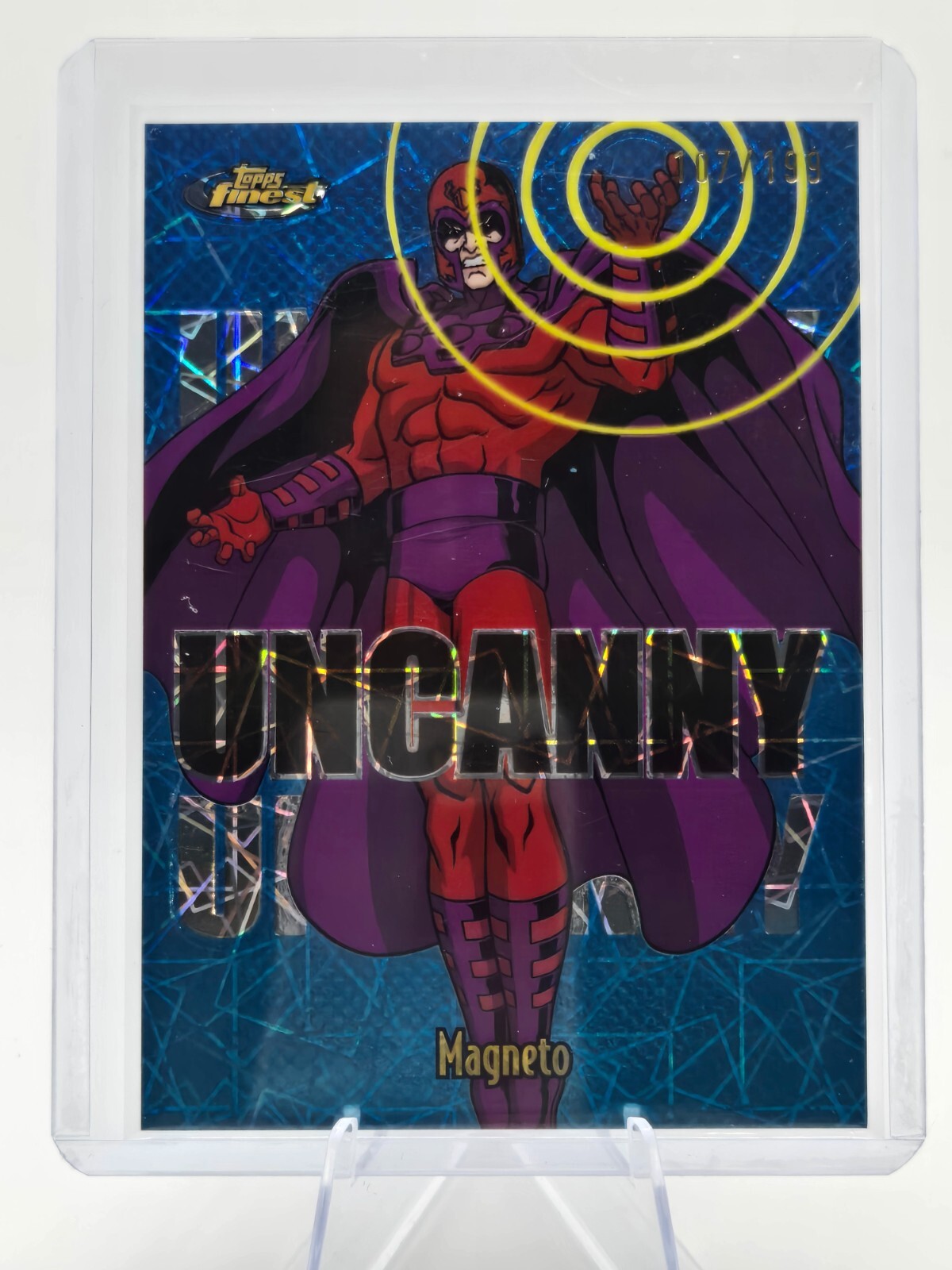 2025 Topps Finest X-Men 97' #98 Magneto UNCANNY Laser Refractor 107/199