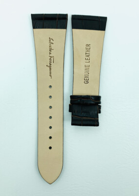 SALVATORE FERRAGAMO WATCH STRAP, F74MBQ , F74 , BROWN STRAP