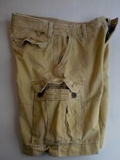 AMERICAN EAGLE Distressed Cotton Cargo Shorts Men's Size 32 Khaki