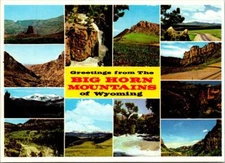 Vintage Bighorn Mountains, Wyoming WY Postcard Unposted 