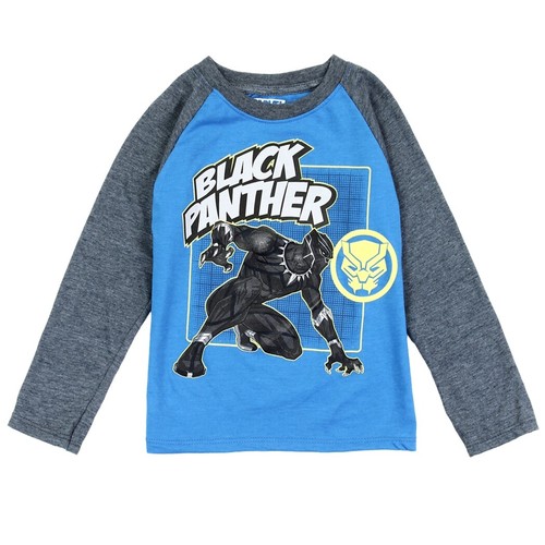 Marvel ☆ Black Panther Long Sleeve Graphic T-Shirt ☆ Size 2T - 第 5/5 張圖片