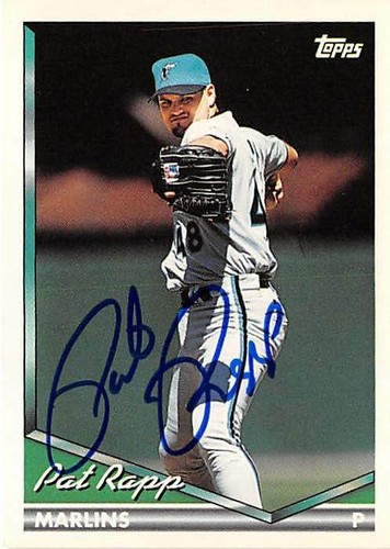 Pat Rapp autographed baseball card (Florida Marlins) 1994 Topps #227 | eBay