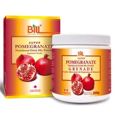 Bill Natural Sources Pomegranate Drink Mix Powder Metabolize Fats 300g NEW