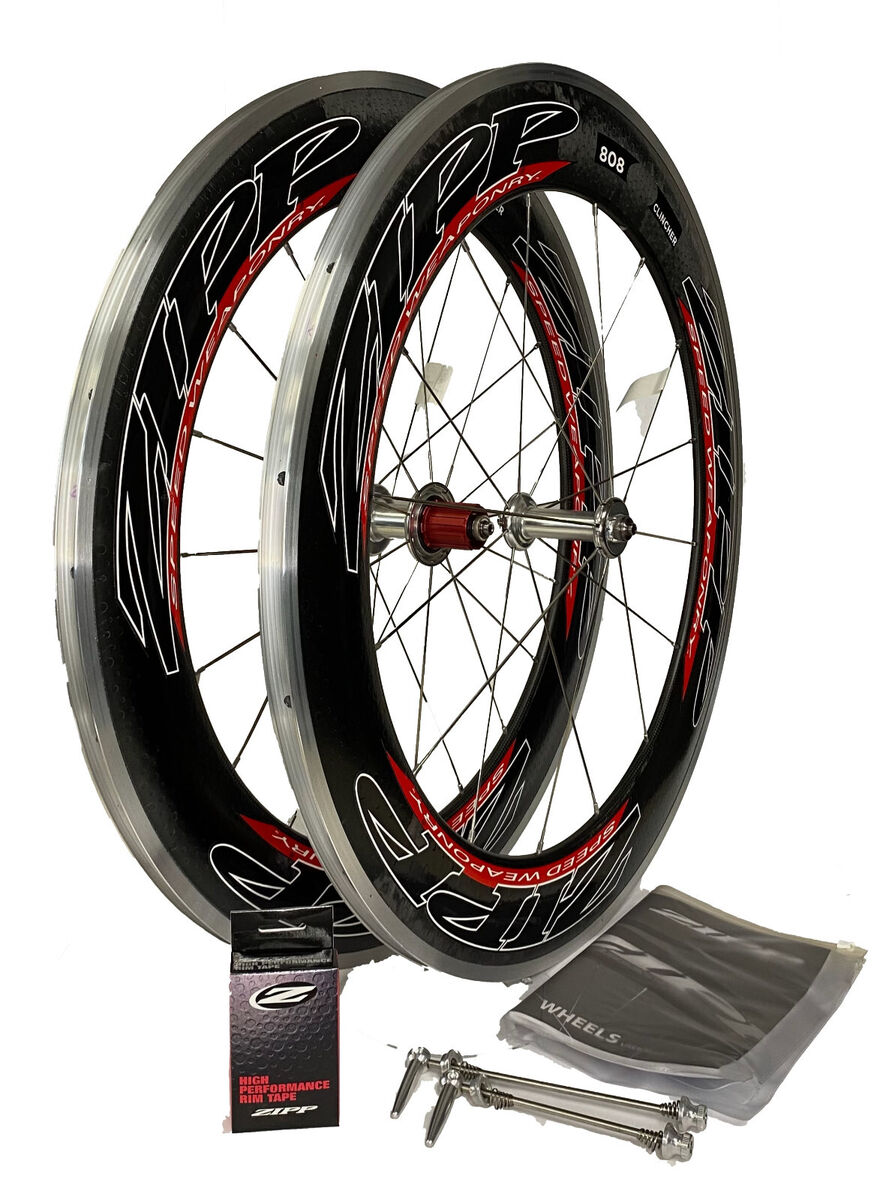 ZIPP 808 FIRECREST CLINCHER F&R WHEELSET NEW IN BOX