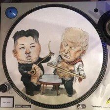 Donald Trump vs. Kim Jong Un Vinyl Record Slipmat (LIMITED EDITION)