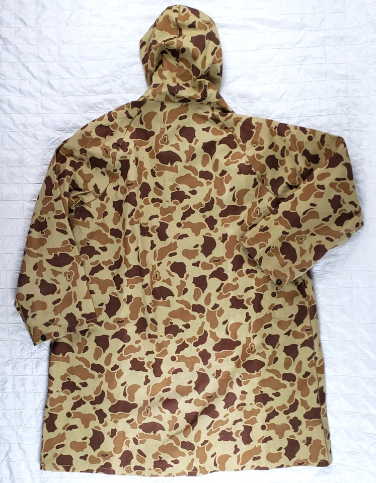 Pullover Parka Capucha Caza Vintage Años 60 Hodgman Converse Para Hombres 1/4 Cremallera Camuflaje Foto 4 de 4