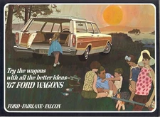 1967 Ford Station Wagon Sales Brochure -  Ford -  Fairlane -  Falcon