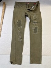 kaalu euro boys green ripped jeans size 12