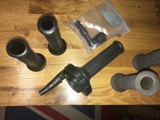 Unused Domino throttle control, rubber grips, Renthal rubber grips