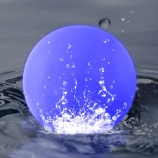 Waterproof 4-Inch LED Floating Pool Lights, Rechargeable Orb Night Light
