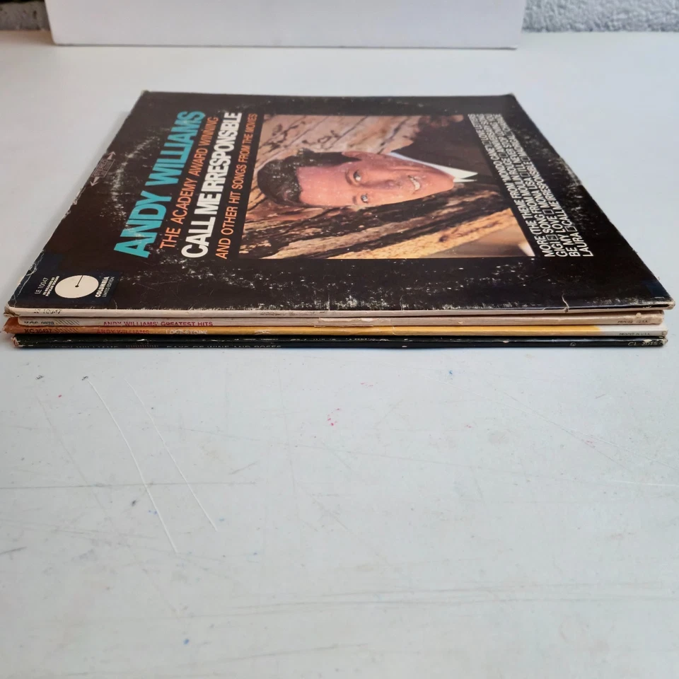 Andy Williams Lot Of 4 Responsible Roses Hits Love Vinyl - Image 3 of 4