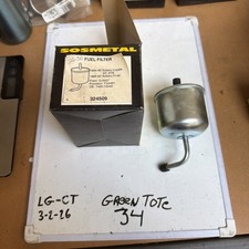 (1) Sosmetal Fuel Filter 324509, Fram G6457, Purolator F54497, Vintage NOS