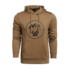 VORTEX Men's Three Peaks Performance Dull Gold Hoodie (221-31-DLG)