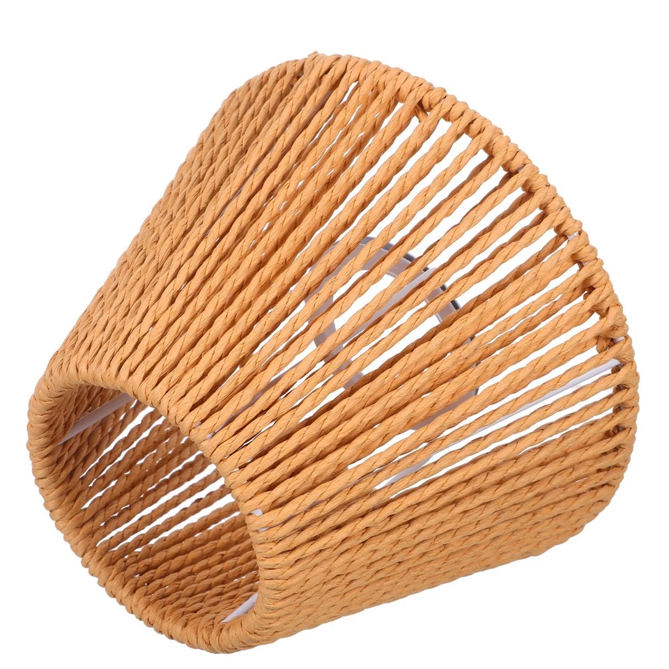  Bombilla Jaula Protector Lámpara Pantalla para Piso Boho Pantallas Techo Foto 4 de 4