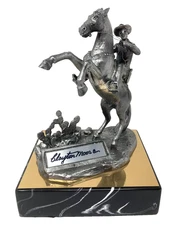 Michael Ricker Pewter Sculpture Lone Ranger Clayton Moore Signed LE 116/500