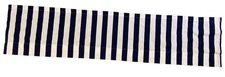 Navy Blue & White Striped Valance 14" x 60" rod pocket