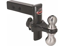 Trimax TRZ6PB Razor 6" Drop/Rise Hitch Black w/Dual 2" & 2-5/16" Tow-Balls