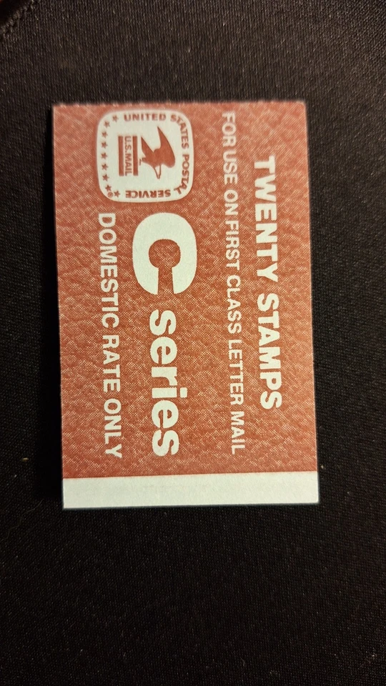 Scott #1948A, M/F/NH, C Series, Book of 20, 20 cent, 1st Class stamps, BC26A - Image 2 of 3