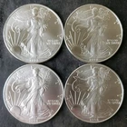 Lot of Four 1998 $1 American Silver Eagle Dollars