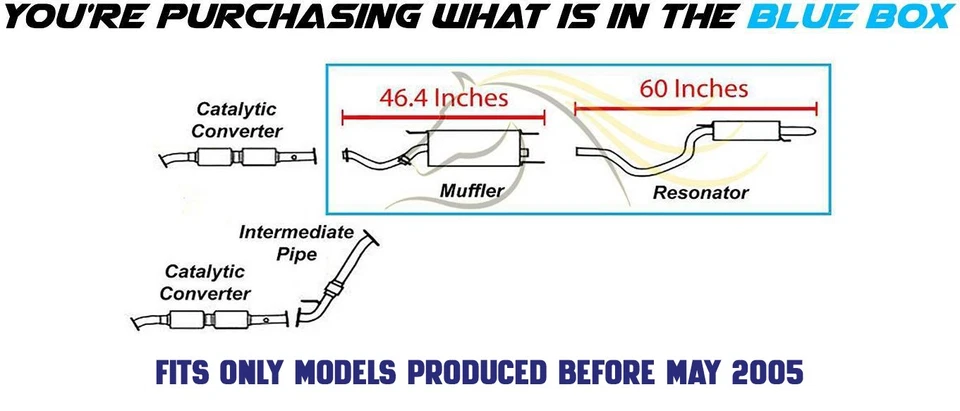 Kit de escape de acero inoxidable con perno de suspensión para 98-05 Lx 470 98-06 Landcruiser Foto 3 de 4