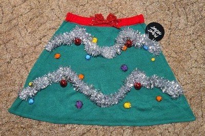 Planet Heart Ugly Christmas Festive Skirt NWT Medium 