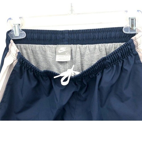 Nike Track Pant Girls XL Blue Windbreaker Elastic Waist Sporty Ankle Zip Stripe - Picture 8 of 11