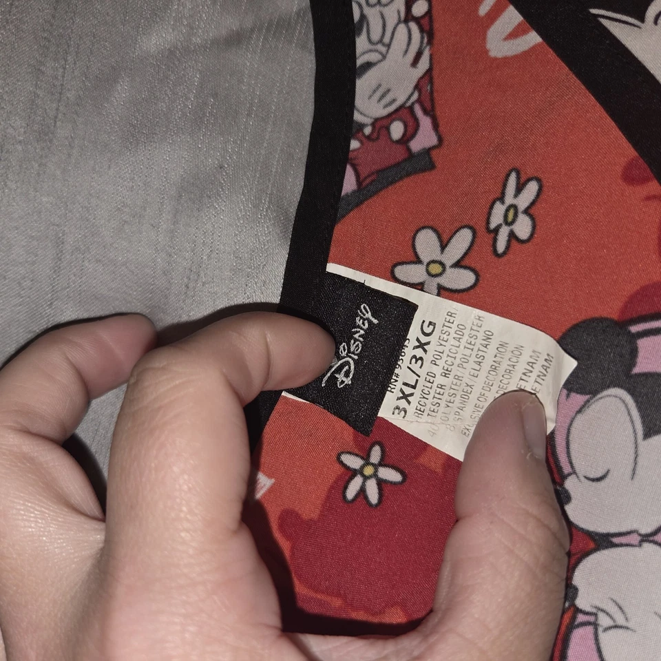 Disney Minnie Mouse скраб божественные изгибы бабочка Топ женщин скраб топы 3 X - Изображение 2 из 4